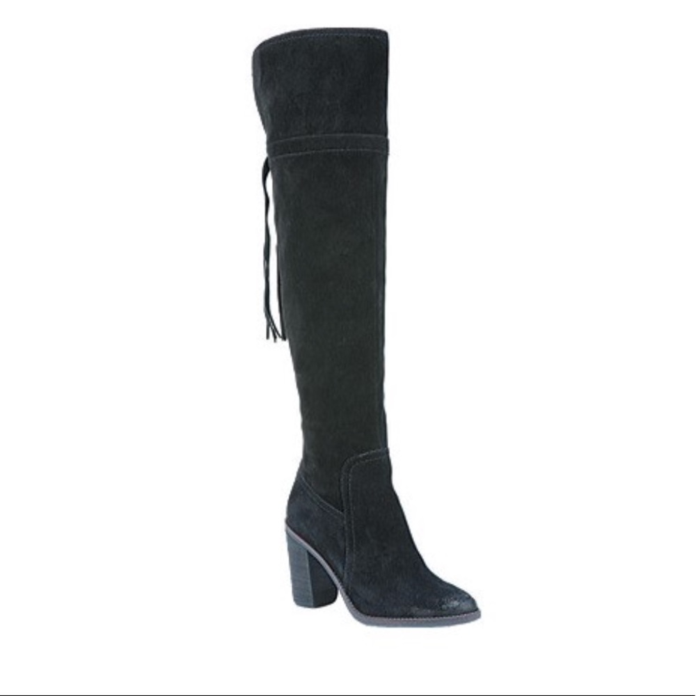 Franco Sarto Women's Eckhart Black Riding Boot